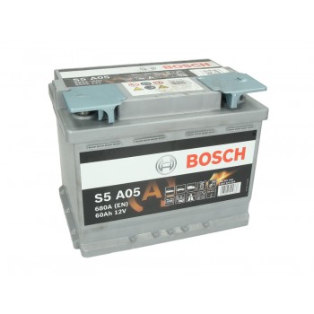 Аккумулятор Bosch 60Ah/680A AGM 0 092 S5A 050