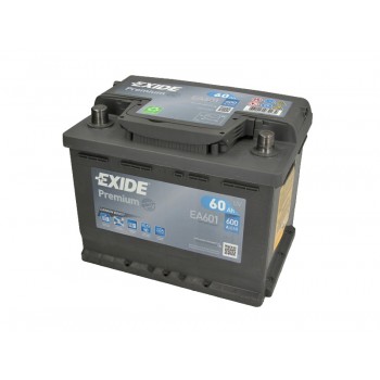 Аккумулятор Exide 61Ah/600A PREMIUM EA601