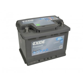 Аккумулятор Exide 61Ah/600A PREMIUM EA601