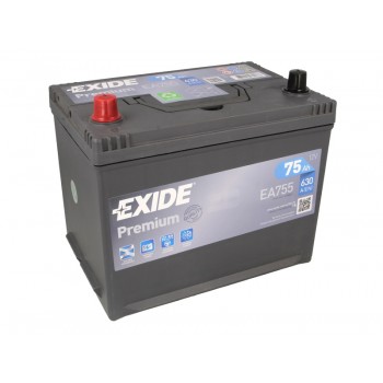 Аккумулятор Exide 75Ah/630A PREMIUM EA755