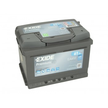 Аккумулятор Exide 61Ah/600A PREMIUM EA612