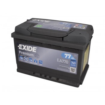 Аккумулятор Exide 77Ah/760A PREMIUM EA770