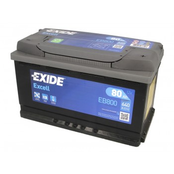 Аккумулятор Exide 80Ah/640A EXCELL EB800
