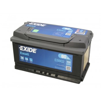 Аккумулятор Exide 80Ah/700A EXCELL EB802
