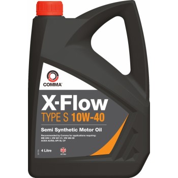Моторное масло Comma X-FLOW S 10W40 SEMI. 4L