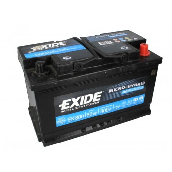 Аккумулятор Exide 80Ah/800A START&STOP AGM 	EK800