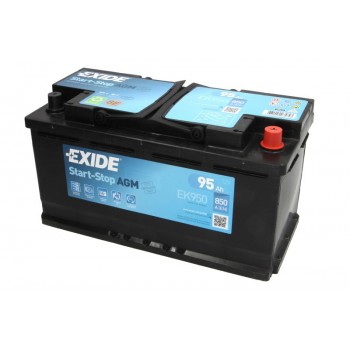 Аккумулятор Exide 95Ah/850A START&STOP AGM EK950