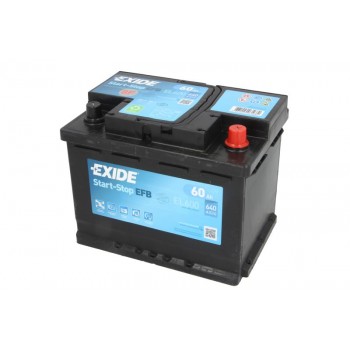 Аккумулятор Exide 60Ah/640A START&STOP EFB EL600