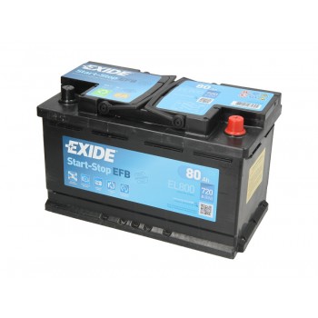 Аккумулятор Exide 80Ah/720A START&STOP EFB EL800
