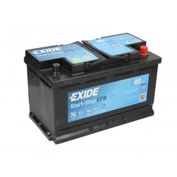 Аккумулятор Exide 80Ah/720A START&STOP EFB EL800