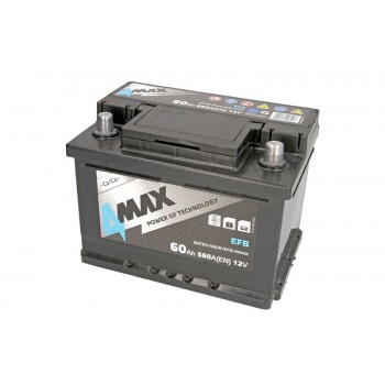 Аккумулятор 4Мах 60Ah/560A START&STOP EFB BAT60/560R/EFB/4MAX